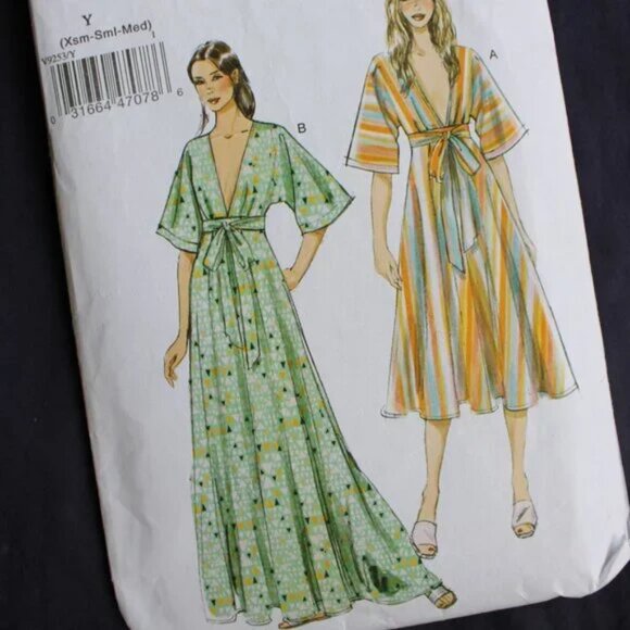 Rare custom Vintage Linen Crochet embroidered maxi dress gown caftan kimono - Picture 2 of 9